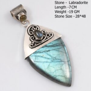 Genuine Labradorite Azurite Malachite Moonstone Lapis Moonstone Emerald Rose Quartz Pendant