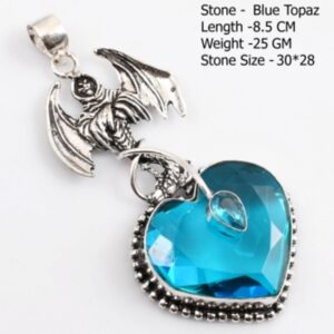 Genuine Labradorite Turquoise Blue Topaz Black Tourmaline Moldavite red Jasper Pendant
