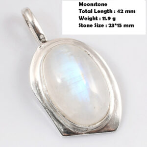 Genuine Rainbow Moonstone Pendant Women Jewelry gift