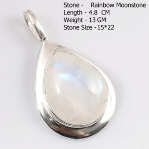 Genuine Rainbow Moonstone Moonstone Pendant Women Jewelry gift